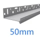 50mm-53mm Vented Aluminium Base Track - Steel Frame - 2.5m length
