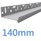 140mm-143mm Ventilated Aluminium Base Rail Track - Timber Frame - 2.5m length