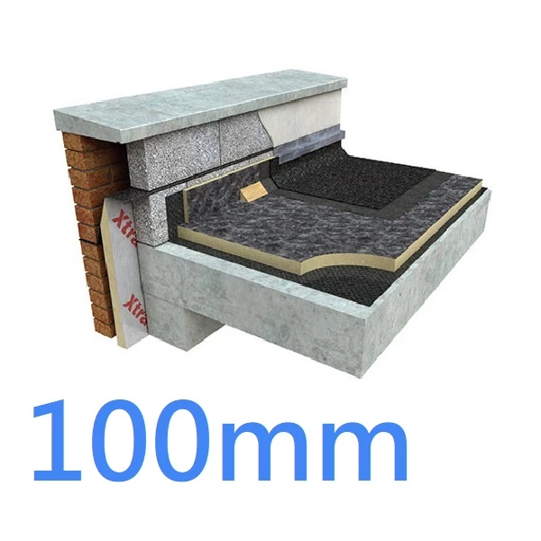 100mm Xtratherm FR/BGM Flat Roof PIR Board - Torch on Systems (pack of 5)