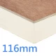 116mm PlyDeck Xtratherm FR/TP Flat Roof Board Thermal Ply Decking PIR Insulation bonded to 6mm WBP Plywood