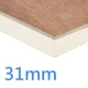 31mm PlyDeck Xtratherm FR/TP Flat Roof Board Thermal Ply Decking PIR Insulation bonded to 6mm WBP Plywood