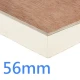 56mm PlyDeck Xtratherm FR/TP Flat Roof Board Thermal Ply Decking PIR Insulation bonded to 6mm WBP Plywood