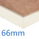 66mm PlyDeck Xtratherm FR/TP Flat Roof Board Thermal Ply Decking PIR Insulation bonded to 6mm WBP Plywood