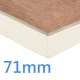 71mm PlyDeck Xtratherm FR/TP Flat Roof Board Thermal Ply Decking PIR Insulation bonded to 6mm WBP Plywood