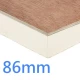 86mm PlyDeck Xtratherm FR/TP Flat Roof Board Thermal Ply Decking PIR Insulation bonded to 6mm WBP Plywood