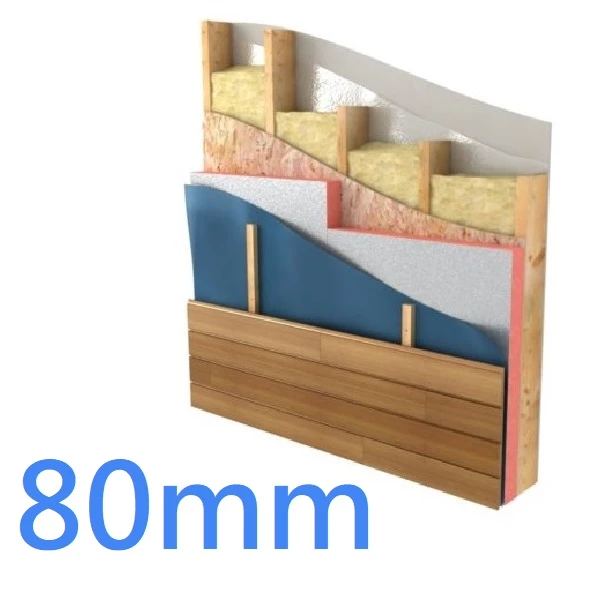 80mm Xtratherm Safe-R SR/FB Phenolic Insulation - Framing Board Steel and Timber Frame