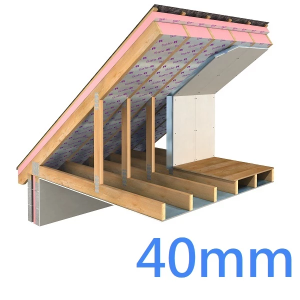 40mm Xtratherm Safe-R SR/PR Superior Performance Phenolic Insulation - Pitched Roofs