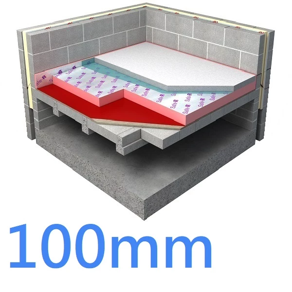 100mm Xtratherm Safe-R SR/UF Phenolic Insulation - Underfloor Heating - pack of 4