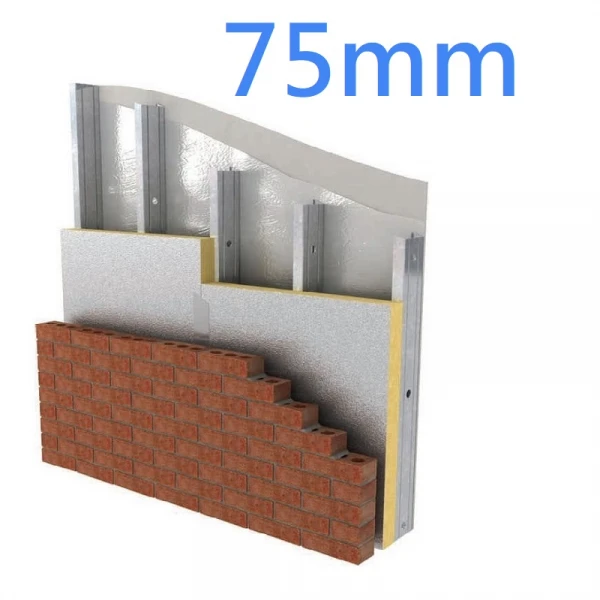 75mm Xtratherm XO/FB Premium PIR Framing Board - Steel and Timber Frame Systems