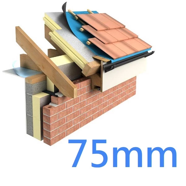 75mm Xtratherm XO/SK T&G Premium PIR Insulation - Sarking Warm Roof Construction 
