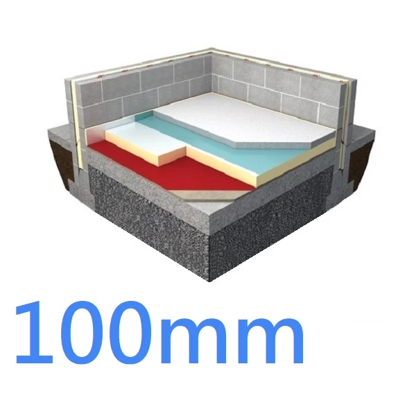 100mm Xtratherm XO/UF Premium PIR Insulation - Underfloor Heating