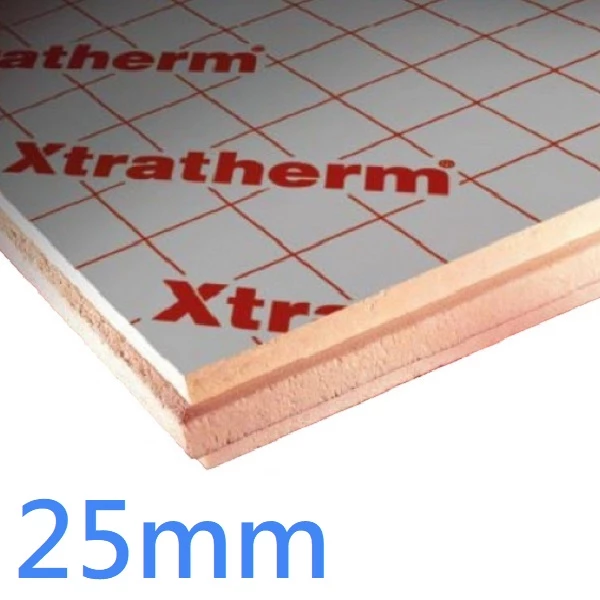 25mm Xtratherm XT/CW Thin-R PIR Insulation for Partial Fill Cavity Walls ǀ pack of 20 ǀ Square Edge Profile