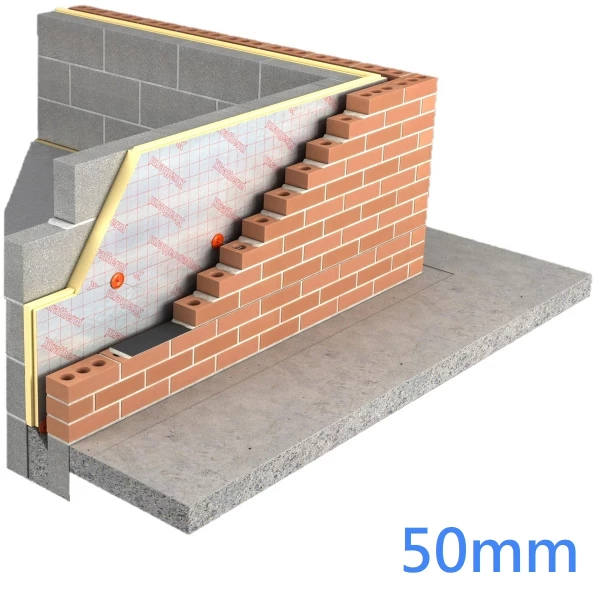 50mm Xtratherm Cavity Wall Plus XT/CWP Insulation Board (pack of 9)