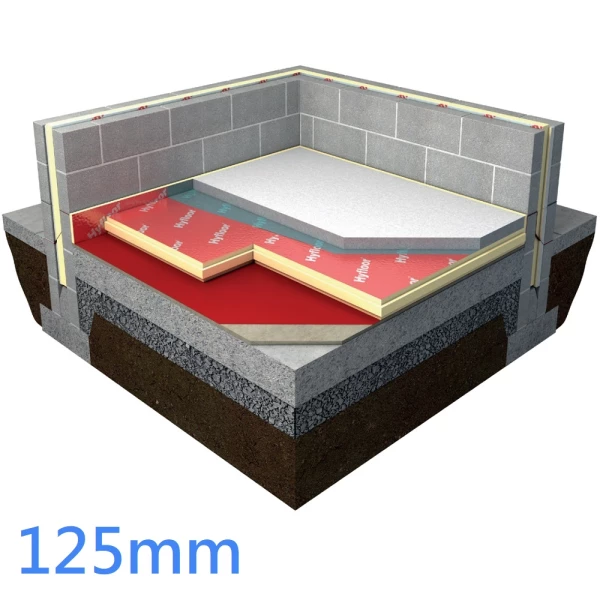 125mm Tongue and Groove Floor Insulation Board XT/HYF (pack of 3)