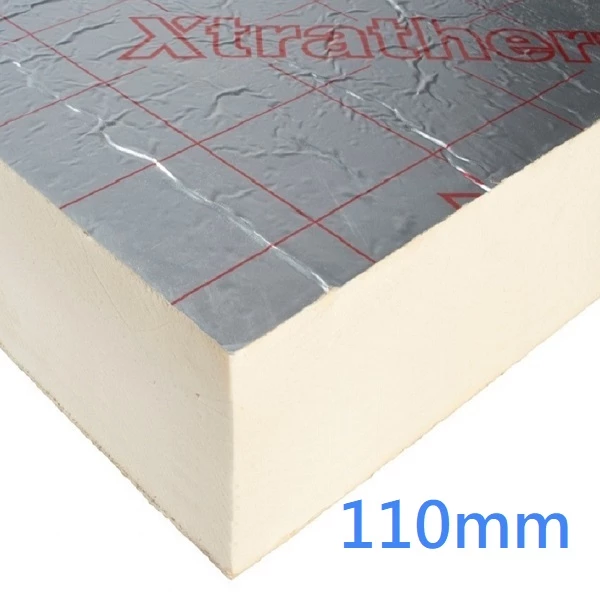 110mm Xtratherm Thin-R Thermal PIR Rigid Foam Insulation Board - 2.88m2