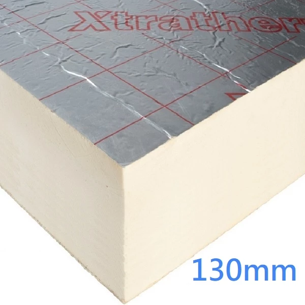 130mm Xtratherm Thin-R Thermal PIR Rigid Foam Insulation Board - 2.88m2