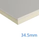 34.5mm Xtratherm XT/TL Drylining Dot and Dab Insulated Plasterboard - 25mm PIR bonded to 9.5mm Plasterboard