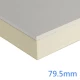 79.5mm Xtratherm XT/TL Drylining Dot and Dab Insulated Plasterboard - 70mm PIR bonded to 9.5mm Plasterboard