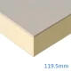 119.5mm Xtratherm XT/TL-MF Mechanical Fix Thermal Laminate - Wall Roof Ceiling - 110mm PIR bonded to 9.5mm Plasterboard