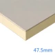 47.5mm Xtratherm XT/TL-MF Mechanical Fix Thermal Laminate - Wall Roof Ceiling - 35mm PIR bonded to 12.5mm Plasterboard