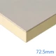 72.5mm Xtratherm XT/TL-MF Mechanical Fix Thermal Laminate - Wall Roof Ceiling - 60mm PIR bonded to 12.5mm Plasterboard