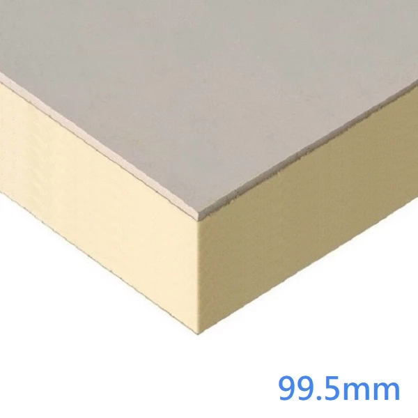 99.5mm Xtratherm XT/TL-MF Mechanical Fix Thermal Laminate - Wall Roof Ceiling - 90mm PIR bonded to 9.5mm Plasterboard