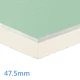47.5mm Xtratherm XT/TL-MR PIR Insulation Drylining Dot and Dab - 35mm PIR bonded to 12.5mm Moisture Resistant Plasterboard