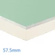 57.5mm Xtratherm XT/TL-MR PIR Insulation Drylining Dot and Dab - 45mm PIR bonded to 12.5mm Moisture Resistant Plasterboard