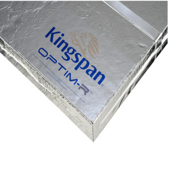 corner of optim-r thinnest insulation made by Kingspan