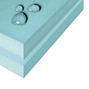 corner of extruded insulation board