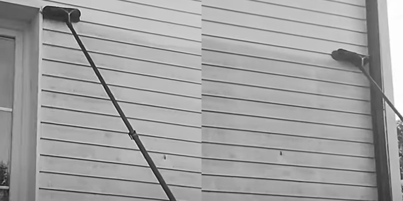 cleaning cladding boards with extension pole