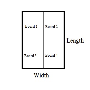 how to calculate how many boards you need diagram