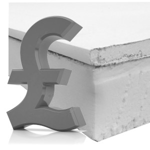 cost of insulated plasterboard