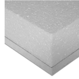 corner of eps core insulated plasterboard