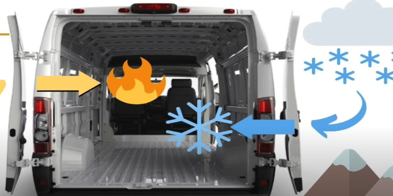 van gets cold in winter