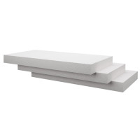 3 white polystyrene boards