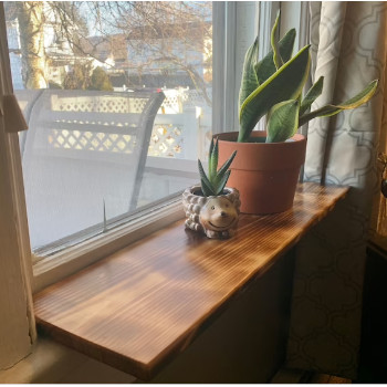 window sill extender made of wood
