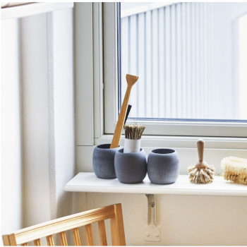 window sill extender made with shelf brackets